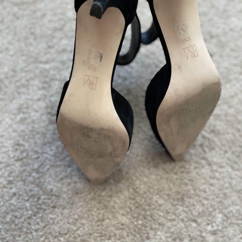 Pelle Moda Black Suede Heels - Picture 5 of 8